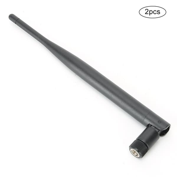 2 stk routerantenne Holdbart WIFI-system 6DB High Gain 2,4/5,8G Dual-Band SMA indre hul