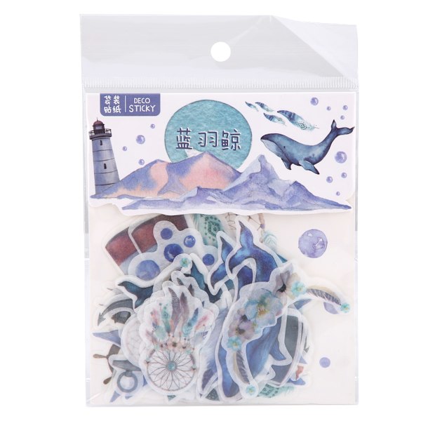 40 kpl/setti DIY-päiväkirjan tarrat Käsikirjan koristetarrat Scrapbooking-tarravarusteet (B09109)
