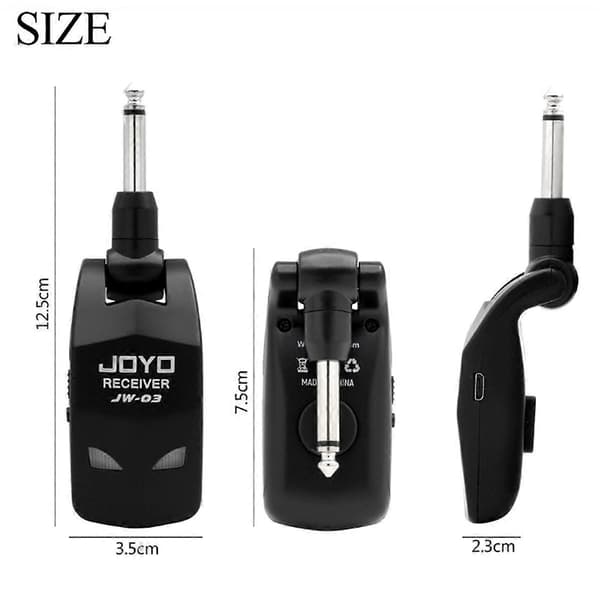 JOYO JW-03 Trådlös Gitarrsändare/Mottagare Black