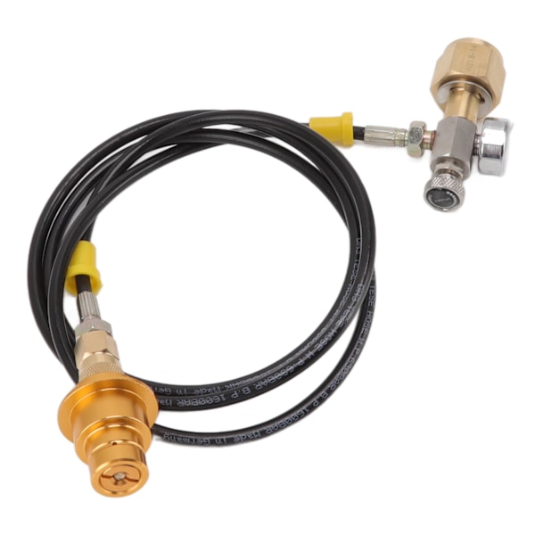Soda Maker Adapter Slang Kit 1,5 m Sort Slange med Guld Hane Adapter Trykmåler W21.8 14 til DUO til Terra for Art
