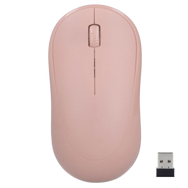 Y6 2.4GHz Trådløs Mus Bedrift Energibesparende Ultratynn Fotoelektrisk Mus for Datamaskin (Rosa)