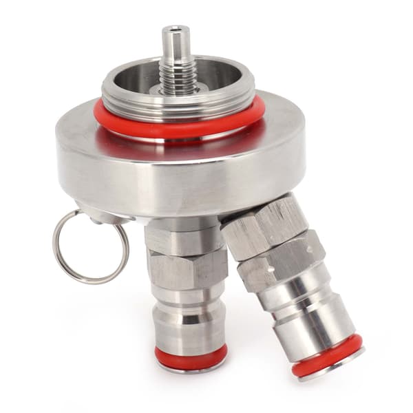 Mini Keg Øldispenser Kit Rustfrit Stål Kugle Øldispenser Aflastningsventil Kompatibel med 2L/3,6L/5L Keg