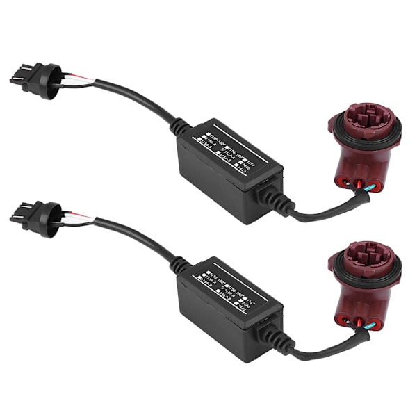 【NX】2 stk. 3157A LED-dekoderadapter Anti Hyper Blink Flash Fejl Annuller Canbus Bremse