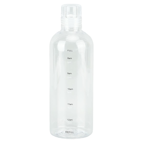 Tidsindstillet Vandflaske - Moderigtig Minimalistisk Bærbar Lækagesikker Drikkflaske til Udendørs Sport 700ml