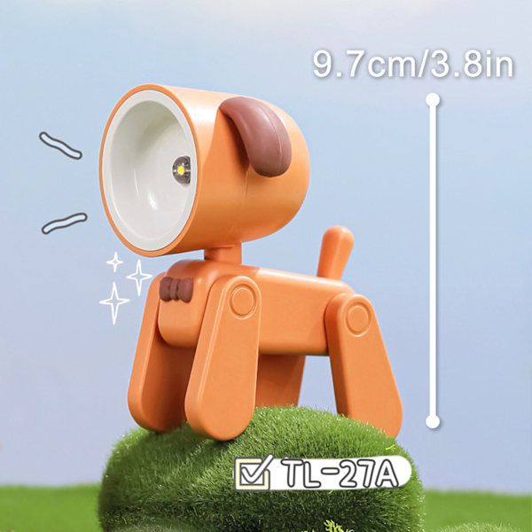 LED Pet USB Nattljus Dekoration Mini Söt liten Mobiltelefon Stand