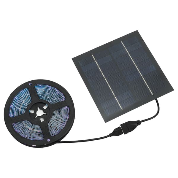 Solenergi 5M LED Plantedyrkingslys Innendørs planter Dyrkingslysstriper med solcellepanel