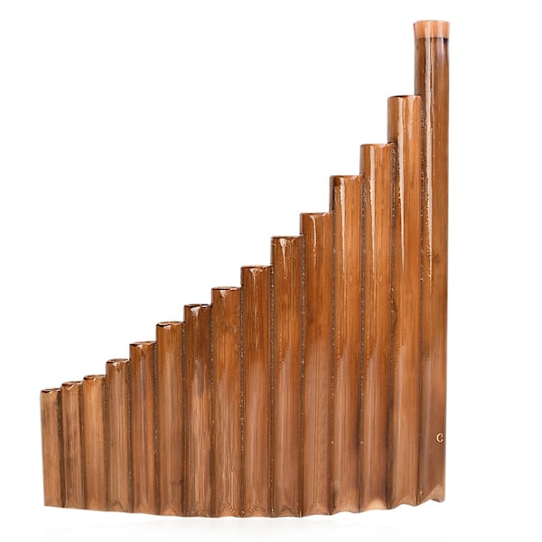 Panflöjt 15 Pipes G Key Bambu Panflöjt Traditionellt kinesiskt musikinstrument Pan Pipes
