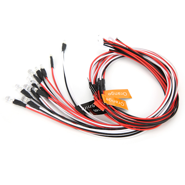 12 LED Blinkende Sterkt Lys Strobelys Kit System for 1/10 RC Crawler Dift Bil