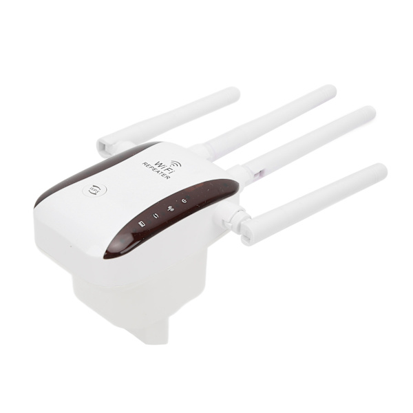 WiFi Range Extender 300 Mbps 4 Antenner Trådlös Signal Repeater Förstärkare för Home Office Hotel 100‑240VEU Plugg