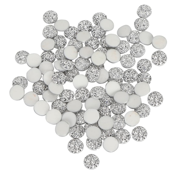 100 stk flade diamantsten Rund Lysende Flatback Rhinestone Tilbehør Håndværk Tilbehør 12mm