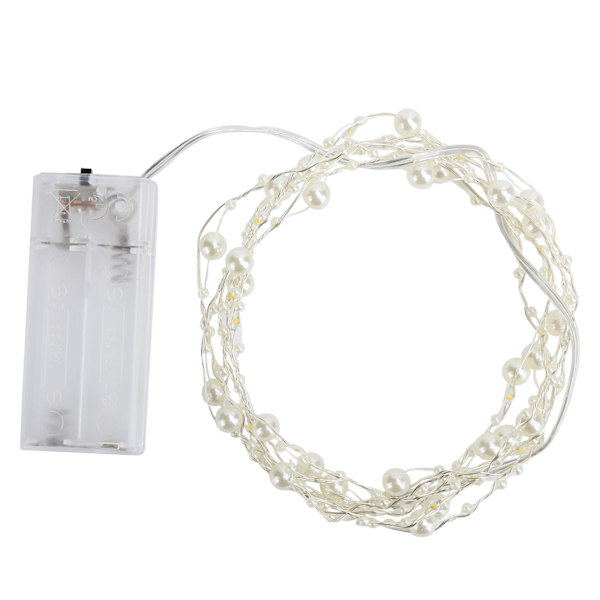 String LED Imitation Perlelys Wire Fairy Lights til møbler/seng/vindue/trapper