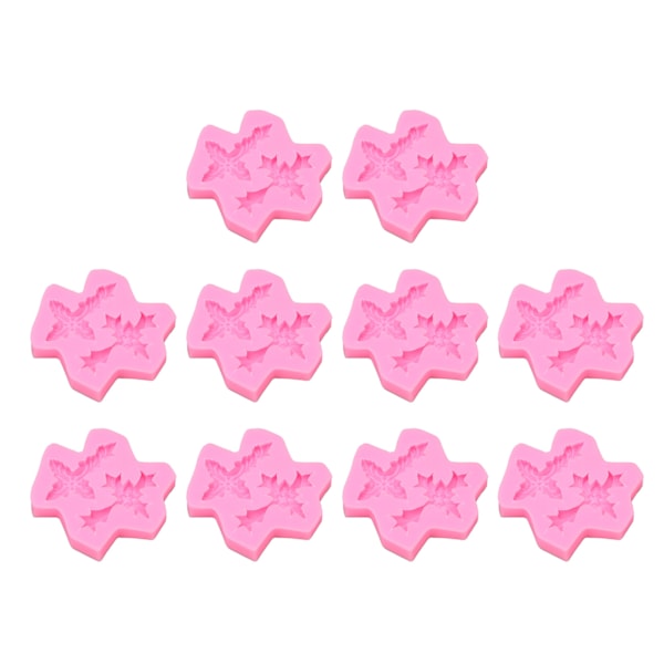 10 stk harpiksforme til smykker DIY smuk form let at forme silikoneform til chokolade