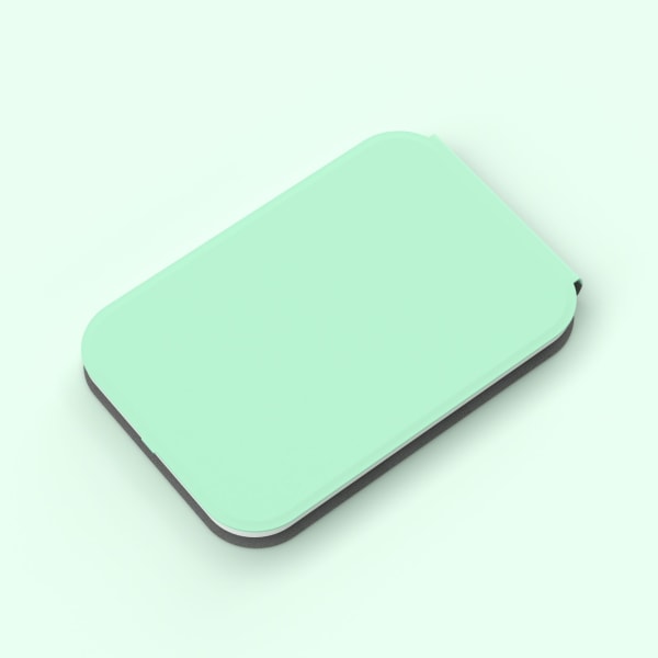 Genopladeligt bordplade sammenklappeligt kosmetikspejl, grønt