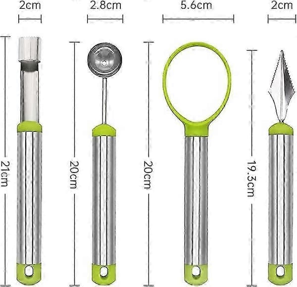 4-delat fruktverktygsset Fruktskärknivsset