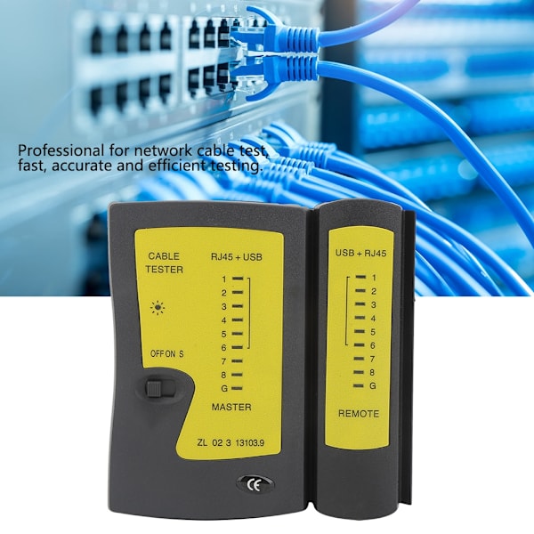 YG468U Professional RJ45+USB-kabeltestare Snabb noggrann testning Nätverkstelefonledningstestverktyg