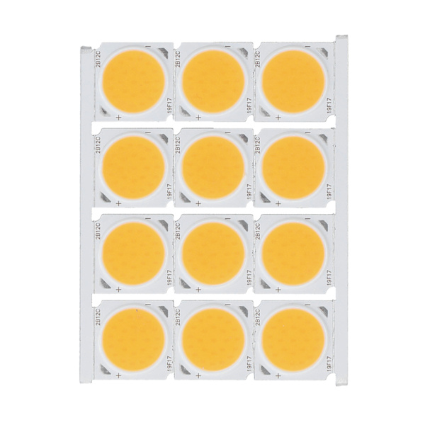 12 st COB-ljuskälla Högeffekt Runt LED-chip 12W 36‑41V 1080LM för gör-det-själv inomhusbelysningVarmt ljus