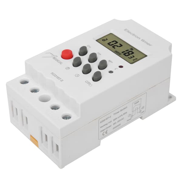 Digital Time Switch LCD Display Mikrodator Elektron Timer Switch ABS 220V KG316TII