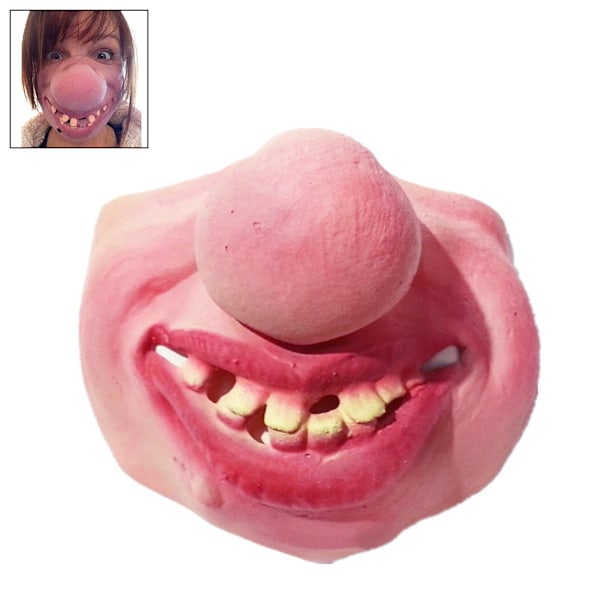 Hauska Aikuisten Partynaamio Lateksi Klovni Cosplay Puoli Kasvot Kauhea Naamio Halloween Party Deko