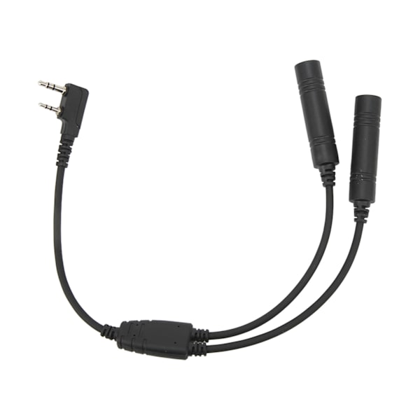 2 Pin K Port Walkie Talkie Radio Adapter Hane till U 174/U Förlängningskabel Headset Adapter Byte för Baofeng