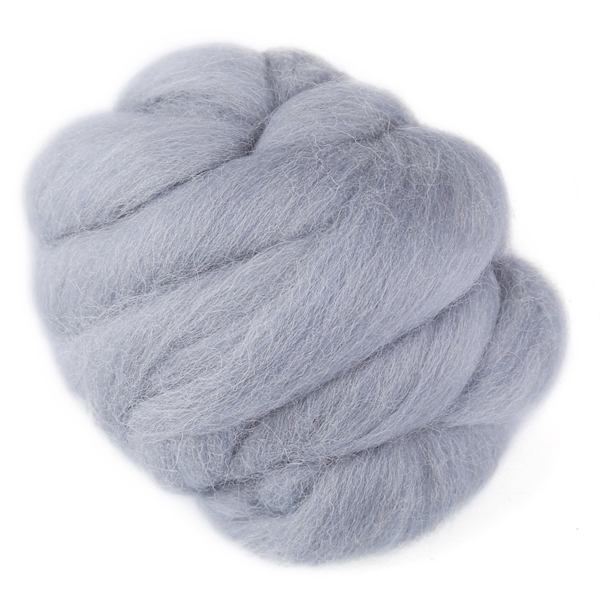 55 g färgad nålfiltning Ull Roving Spinning Sömnad Trimning Hantverksmaterial (grå)
