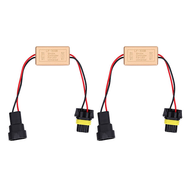 2ST 50W LED Strobe Controller Kontinuerlig Strobe ABS Dimljus Strobe Modul Blinkende Strobe Controller for LED-lykter