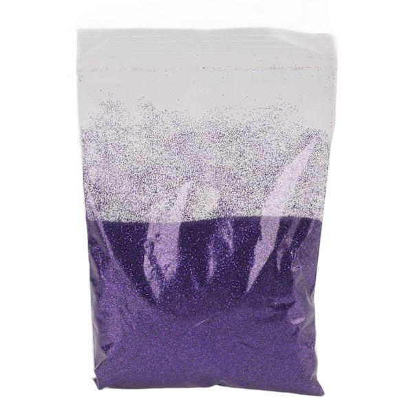 Ekstra fint glitter 50 g skinnende gnister Fantastisk iøjnefaldende Ofte brugt Let at fjerne Craft Glitter til Neglekort Ansigt Lilla