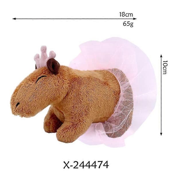 Capybara Plysdyr Dukke Børnegaver 18cm C