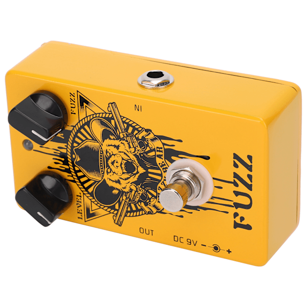 Fuzz Effect Pedal Elgitarr Fuzzy Bear All Metal Shell Musikinstrumenttillbehör