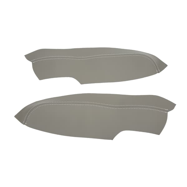 2 stk/sett Mikrofiber Lær Dørpanel Armlenes Deksel Beskytter Antiskrape Erstatning for Civic 2005‑2011 Grå