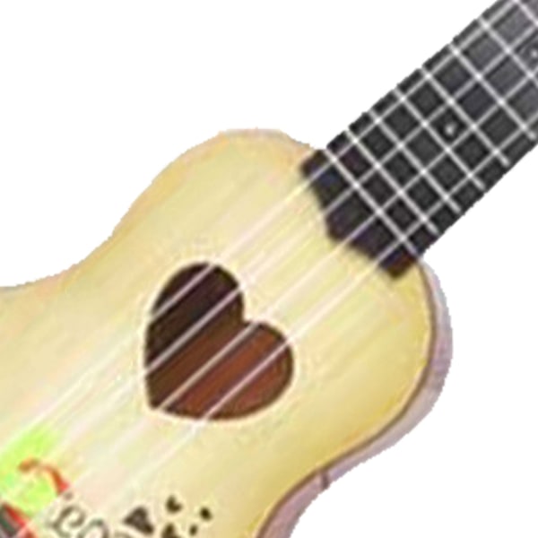 Simulering Ukulele 4 Strings Justerbar Ukulele Barn Musikinstrument Leksak för tidig utbildning 35cm Khaki