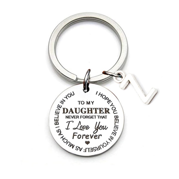 Till min son/dotter inspirerande presentnyckelring Glöm aldrig att jag älskar dig för alltid bästa pappa Z To Daughter