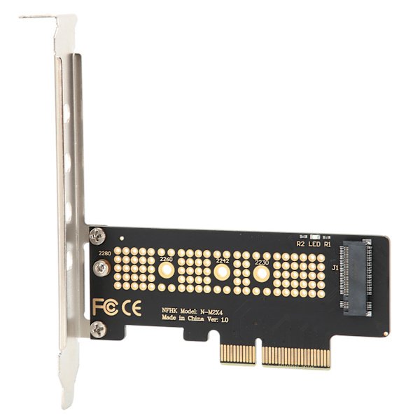Adapterikortti PCIE 3.0 X4 - NVMe M.2 NGFF SSD-muunnin 2230 2242 2260 2280 -kooille