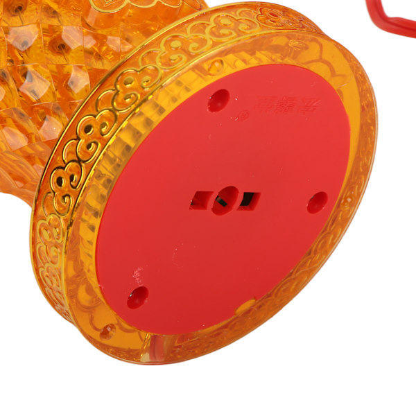 LED Lotus-lampe Faux Gul Krystal Blød Varmt LED-lys Energibesparende Buddha-lampe til hjemmet Buddha Gud af Rigdom 10 tommer, gul, 1 par