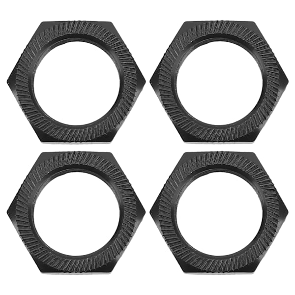 4 kpl 24 mm kuusiokolopyöränmutter Alumiiniseos Kestävä 24 mm kuusiokolopyöränmutter ARRMA 1/5 Outcast Kraton 8s Musta