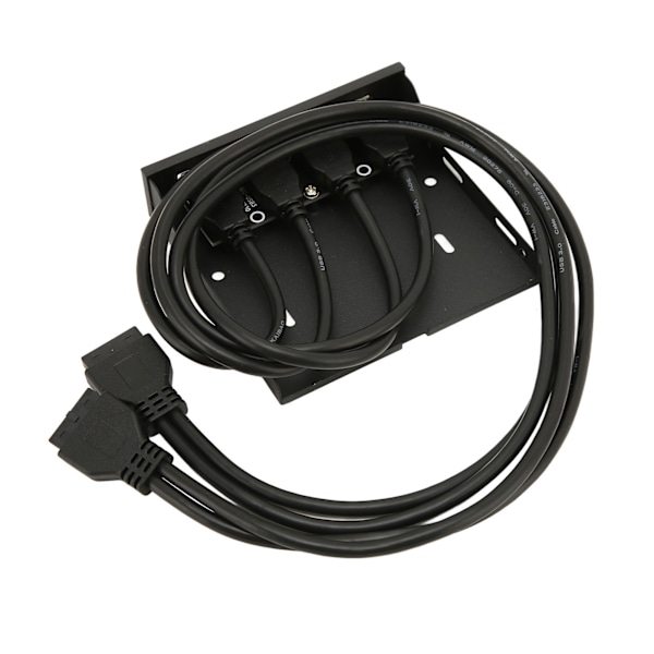 USB-etupaneelin 4 porttia USB 3.0 Kaksi 19-nastainen vakaa siirtotuki Hot Plug 3,5 tuuman etupaneelin tietokoneen koteloon