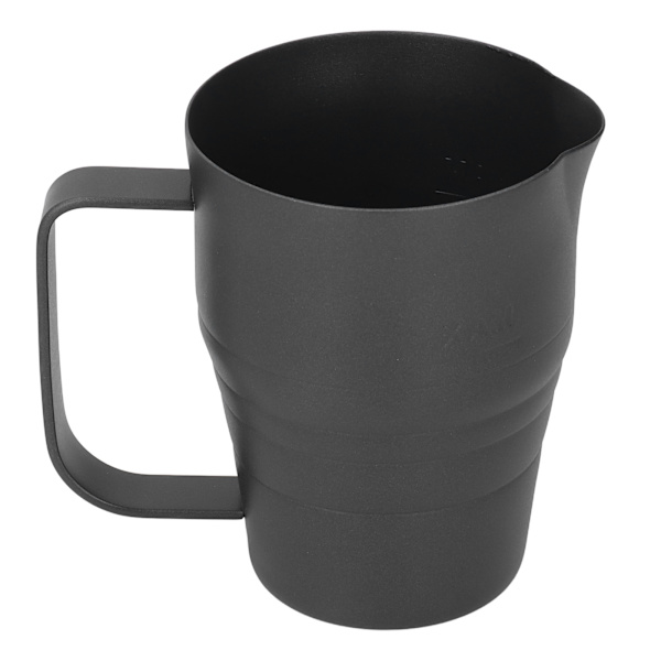 Mjölkskummande kanna Svart 900 ml Kapacitet 304 rostfritt stål Örnform av livsmedelskvalitet Pip Förtjockning Kaffeångande kanna