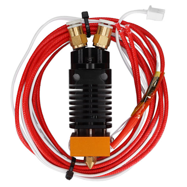 2 In 1 Out Hotend Kit 2 Farger Metall 12V 3D-skriverekstruder med silikonskyddsskruer for Ender 3 for CR10S Pro 24V