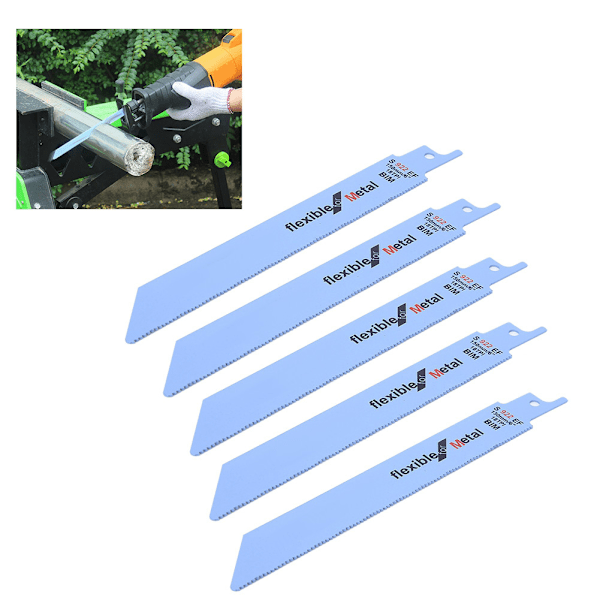 5 kpl metalliset saha-terät Puun työstöteräsetti Sähkötyökalut 150 mm / 5.9inS922EF