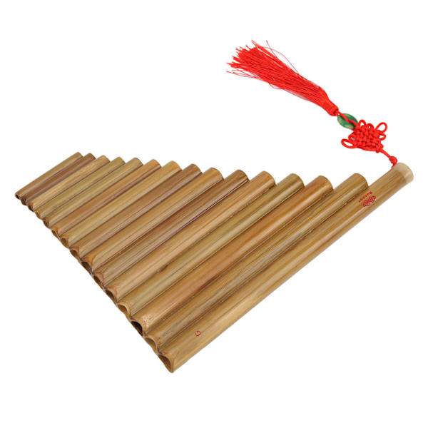 Panflöjt 15 Pipes G Key Traditionellt kinesiskt musikinstrument Panpipes Träblåsinstrument Höger hand