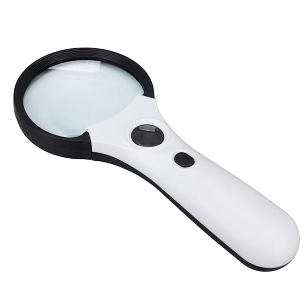 LED-forstørrelsesglas God lysgennemtrængelighed 4 LED-dioder højopløsning håndholdt forstørrelsesglas til læsning