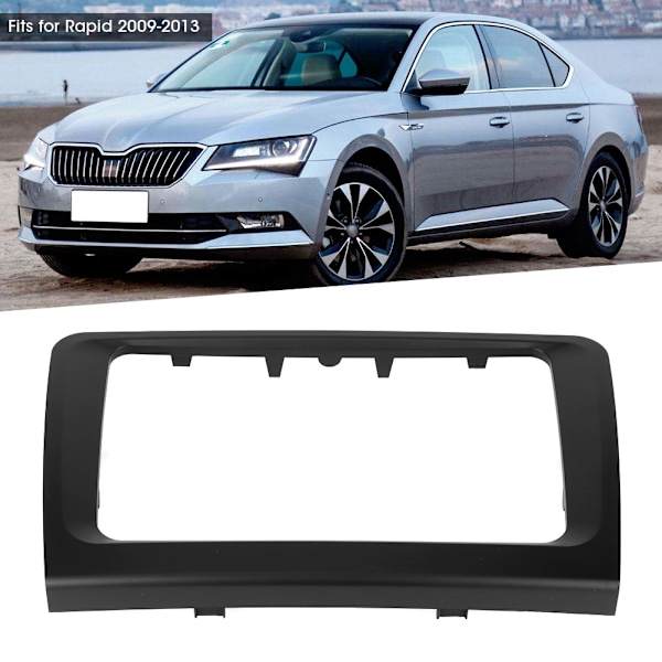 2 Din Radio Stereo Fascia Dash Panel Ramme DVD Navigasjon Trim Passer for Rapid 2009-2013