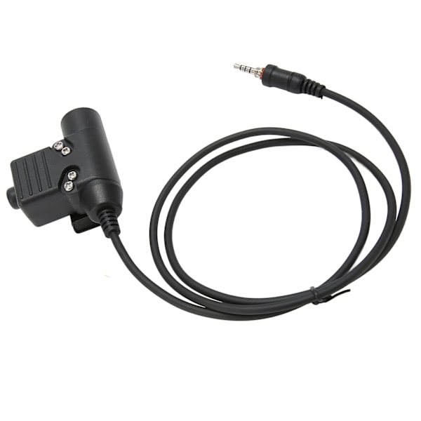 Walkie Talkie Headset Adapter Trykknap Kompakt Sikker forbindelse til Yaesu Vertex VX-6R VX-7R VX-6E VX-7E