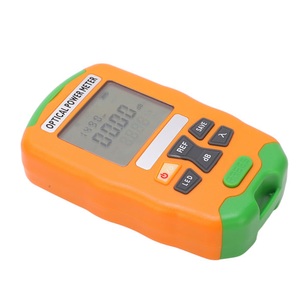 Orange mini fiberoptisk effektmätare Snabb Noggrann Känslig Robust liten optisk fibertestare ‑70 till +10dBm