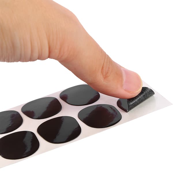 Saksofon Munnstykke Patch Pad Pute Kompatibel med Sopran Alt Tenorsaksofon Klarinett Svart 0,3 mm Stor Oval