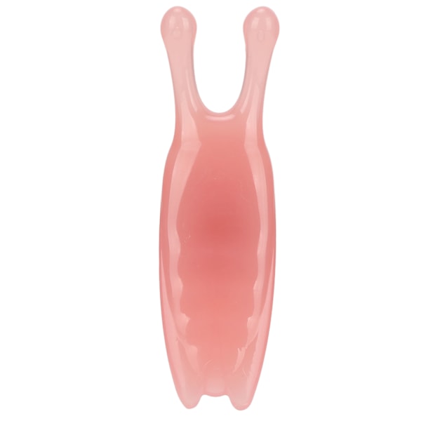 High Bridge Nose Scraper Nose Massager Reduction Nose Alar Gua Sha Nose Tool for Shape Jawline Puffiness Reducing Pink