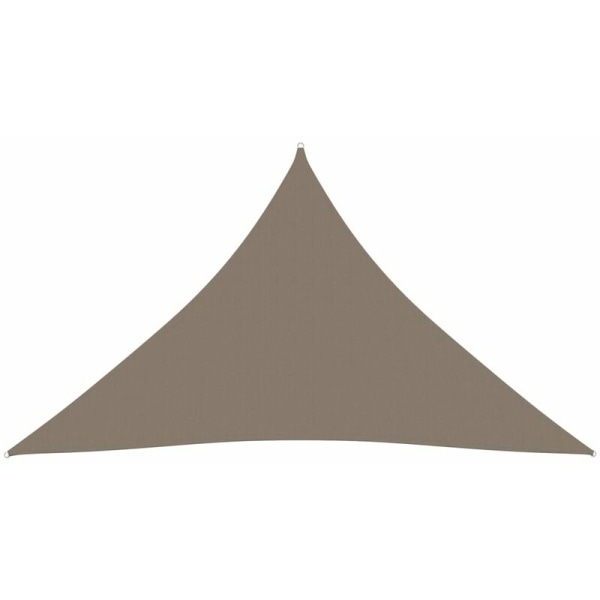 Parasollseil Trekantet Oxford stoff 4x5x5 m Taupe