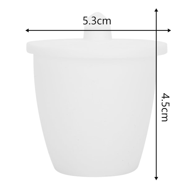 Laboratoriedegel Högformad PTFE-degelkopp med lock Experimentell tillbehör30ml