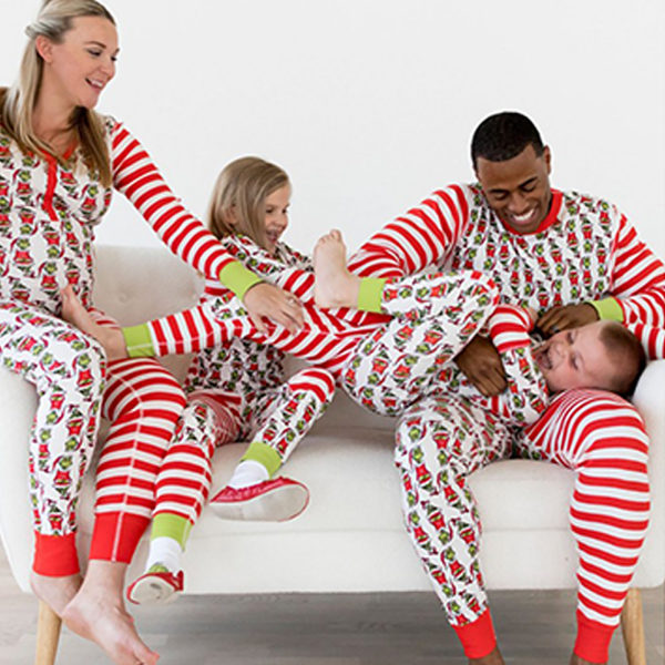 Heinäkuu familj matchande pyjama kostym pojkar och flickor baby Mother's Mother's 2XL
