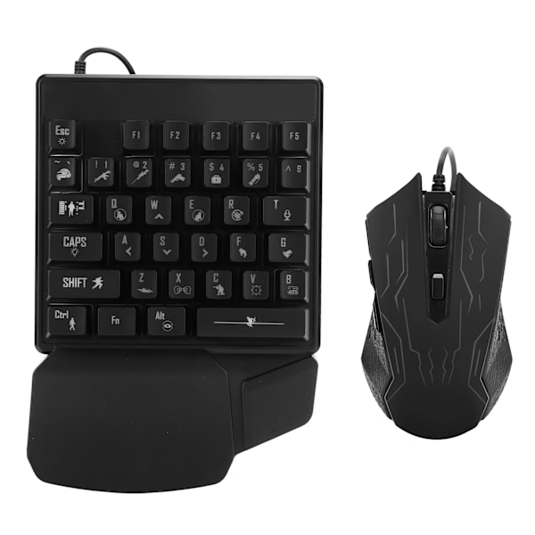 Enhånds Tastatur og Mus Sett Manipulator Feel ESports Universelt Tilbehør JX200