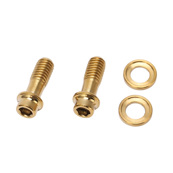 RISK 4-pack Titanlegering Fästskruvset för Sram Bromsskivor Vägcykel Uppgradering Tillbehör RT121 Guld (4-pack)